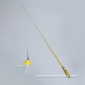 Fishing Rod Cat Feather Wand Teaser Stick Toy